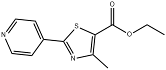 5-Thiazolecarboxylic acid, 4-Methyl-2-(4-pyridinyl)-, ethyl ester Structure