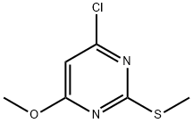 4-Chloro-6-methoxy-2-(methylthio)pyrimidine Structure