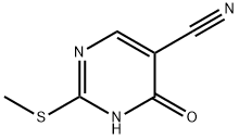 4-Hydroxy-2-(methylthio)pyrimidine-5-carbonitrile Structure