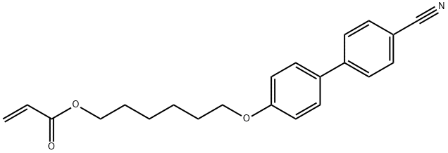 6-(4-Cyano-biphenyl-4'-yloxy)hexyl acrylate Structure
