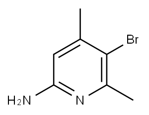 2-AMINO-5-BROMO-4 6-DIMETHYLPYRIDINE& Structure