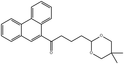 9-[4-(5,5-DIMETHYL-1,3-DIOXAN-2-YL)BUTYRYL]PHENANTHRENE Structure