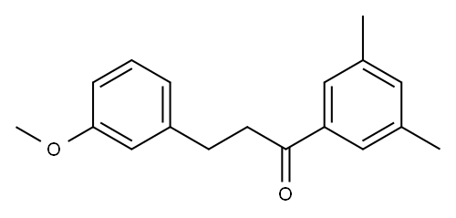 3',5'-DIMETHYL-3-(3-METHOXYPHENYL)PROPIOPHENONE Structure