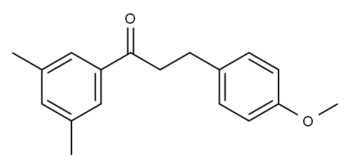 3',5'-DIMETHYL-3-(4-METHOXYPHENYL)PROPIOPHENONE Structure