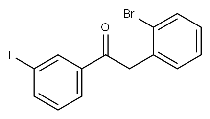2-(2-BROMOPHENYL)-3'-IODOACETOPHENONE Structure