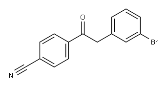 2-(3-BROMOPHENYL)-4'-CYANOACETOPHENONE Structure