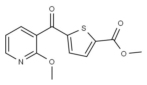 METHYL 5-(2-METHOXYNICOTINOYL) THIOPHENE-2-CARBOXYLATE Structure