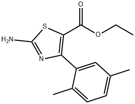 2-AMINO-4-(2,5-DIMETHYLPHENYL)-5-THIAZOLECARBOXYLIC ACID ETHYL ESTER Structure