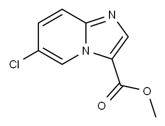 IMidazo[1,2-a]pyridine-3-carboxylic acid, 6-chloro-, Methyl ester Structure