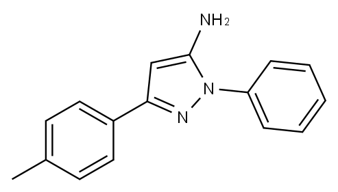 2-PHENYL-5-P-TOLYL-2H-PYRAZOL-3-YLAMINE Structure