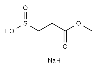 SODIUM 3-METHOXY-3-OXOPROPANE-1-SULFINATE Structure