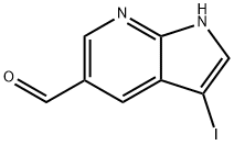 3-IODO-1H-PYRROLO[2,3-B]PYRIDINE-5-CARBALDEHYDE Structure