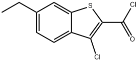 3-CHLORO-6-ETHYLBENZO[B]THIOPHENE-2-CARBONYL CHLORIDE Structure