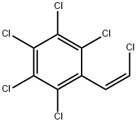 (Z)-BETA-2,3,4,5,6-HEXACHLOROSTYRENE Structure