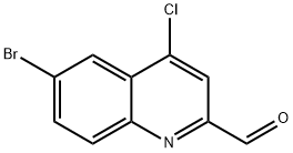 6-BROMO-4-CHLOROQUINOLINE-2-CARBOXALDEHYDE Structure