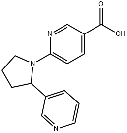 6-(2-PYRIDIN-3-YL-PYRROLIDIN-1-YL)-NICOTINIC ACID Structure
