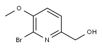 (6-bromo-5-methoxy-2-pyridinyl)methanol Structure