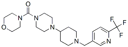 4-([4-(1-([6-(TRIFLUOROMETHYL)PYRIDIN-3-YL]METHYL)PIPERIDIN-4-YL)PIPERAZIN-1-YL]CARBONYL)MORPHOLINE Structure