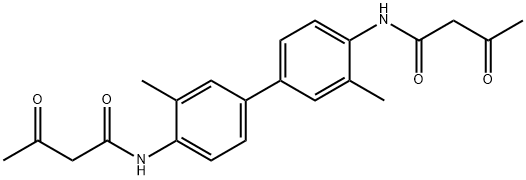N,N'-(3,3'-Dimethyl-4,4'-biphenyldiyl)bis(3-oxobutanamide) Structure