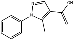 5-METHYL-1-PHENYL-1H-PYRAZOLE-4-CARBOXYLIC ACID Structure