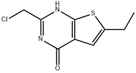 2-(CHLOROMETHYL)-6-ETHYLTHIENO[2,3-D]PYRIMIDIN-4(3H)-ONE Structure