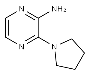 2-AMINO-3-PYRROLIDIN-1-YLPYRAZINE Structure