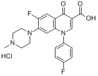 Difluoxacin hydrochloride Structure