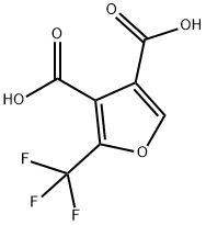 2-(trifluoromethyl)furan-3,4-dicarboxylic acid Structure