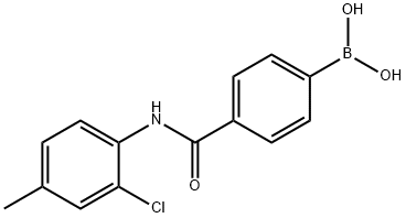 4-(2-CHLORO-4-METHYLPHENYLCARBAMOYL)PHENYLBORONIC ACID Structure