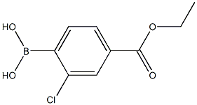 2-CHLORO-4-(ETHOXYCARBONYL)BENZENEBORONIC ACID 98 Structure