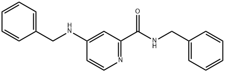N-BENZYL-4-(BENZYLAMINO)PICOLINAMIDE Structure