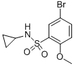 5-BROMO-N-CYCLOPROPYL-2-METHOXYBENZENESULPHONAMIDE 97 Structure
