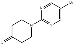 1-(5-BROMOPYRIMIDIN-2-YL)-4-PIPERIDINONE Structure