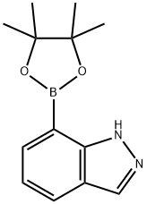 7-(4,4,5,5-TETRAMETHYL-[1,3,2]DIOXABOROLAN-2-YL)-1H-INDAZOLE Structure