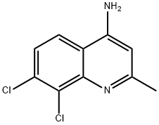 4-AMINO-7,8-DICHLORO-2-METHYLQUINOLINE Structure