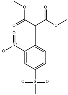 Dimethyl 2-(4-(methylsulfonyl)-2-nitrophenyl)malonate Structure