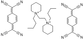 (TCNQ)2 PYRIDINOETHYLENE(DI-N,N'-BUTYL) Structure