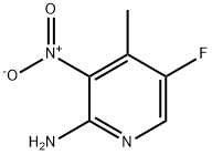 2-AMINO-5-FLUORO-3-NITRO-4-PICOLINE Structure