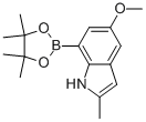 5-METHOXY-2-METHYL-7-(4,4,5,5-TETRAMETHYL-1,3,2-DIOXABOROLAN-2-YL)-1H-INDOLE Structure