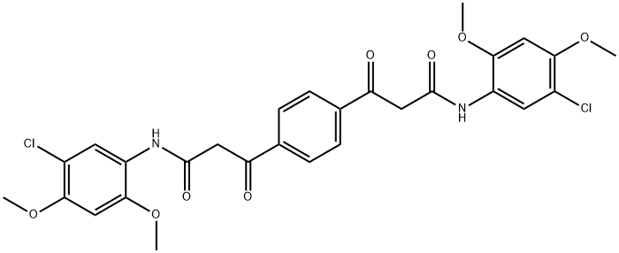 A,A'-TEREPHTHALOYLBIS-5-CHLORO-2,4-DIMETHOXYACETANILIDE Structure