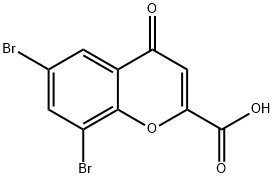 6,8-DIBROMOCHROMONE-2-CARBOXYLIC ACID Structure