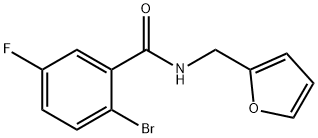 2-Bromo-5-fluoro-N-(fur-2-ylmethyl)Benzamide Structure