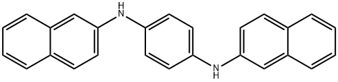 N,N'-Di-2-naphthyl-p-phenylenediamine Structure