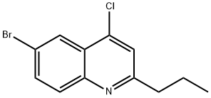 6-BROMO-4-CHLORO-2-PROPYLQUINOLINE Structure