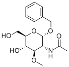 BENZYL 2-ACETAMIDO-2-DEOXY-3-O-METHYL-ALPHA-D-GLUCOPYRANOSIDE Structure