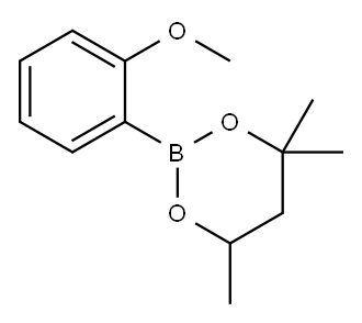 2-(2-Methoxyphenyl)-4,4,6-trimethyl-1,3,2-dioxaborinane Structure