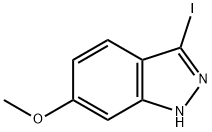 3-IODO-6-METHOXY-1H-INDAZOLE Structure