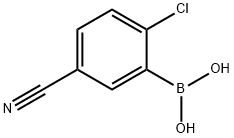 2-CHLORO-5-CYANOPHENYLBORONIC ACID Structure