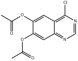 6,7-DIACETOXY-4-CHLORO-QUINAZOLINE Structure