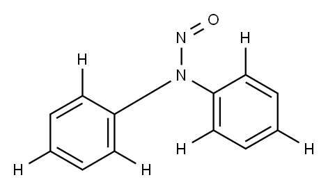 N-NITROSODIPHENYLAMINE (2,2',4,4',6,6'-D6) Structure
